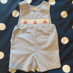 Boys Smocked Sailboat Outfit